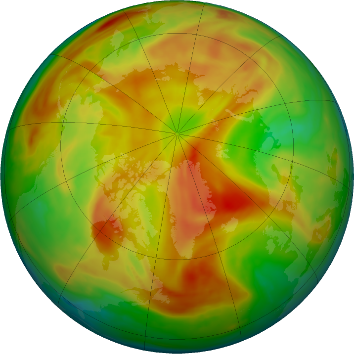 Arctic ozone map for 12 May 2019